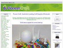 Tablet Screenshot of pioneercraft.com